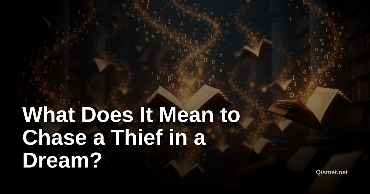What Does It Mean to Chase a Thief in a Dream?