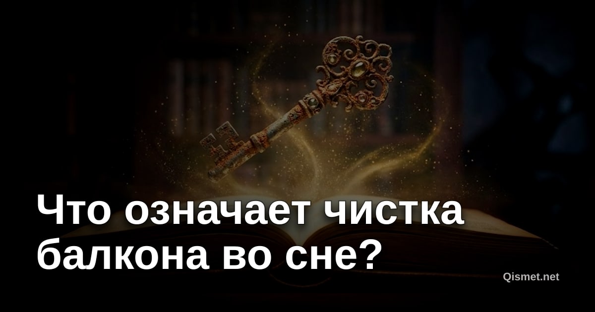 Что означает чистка балкона во сне?