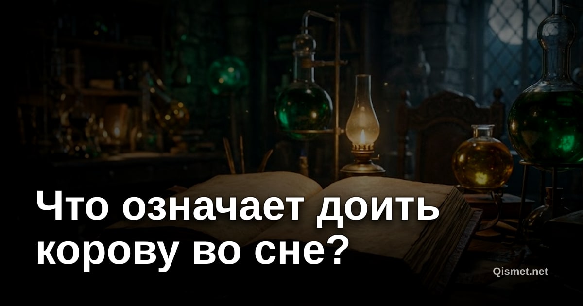 Что означает доить корову во сне?