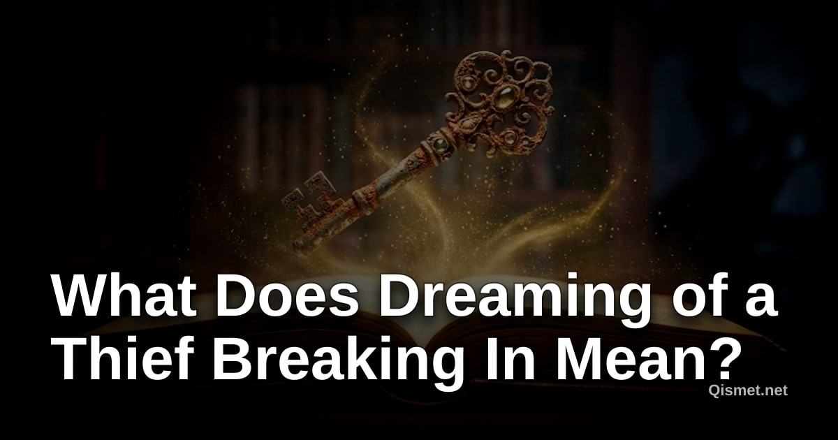 What Does Dreaming of a Thief Breaking In Mean?