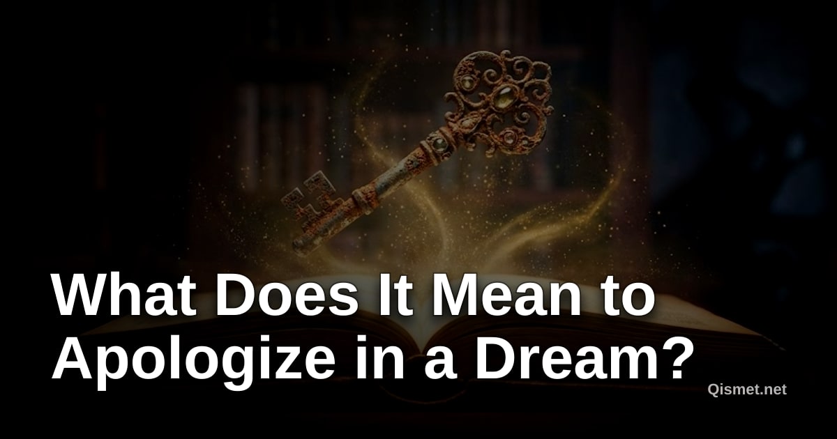 What Does It Mean to Apologize in a Dream?