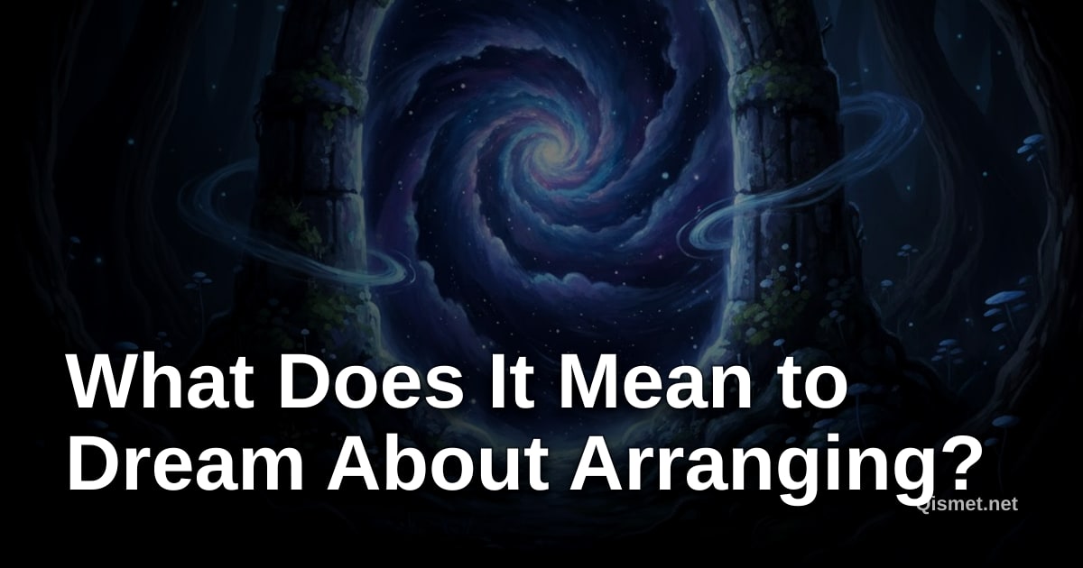 What Does It Mean to Dream About Arranging?