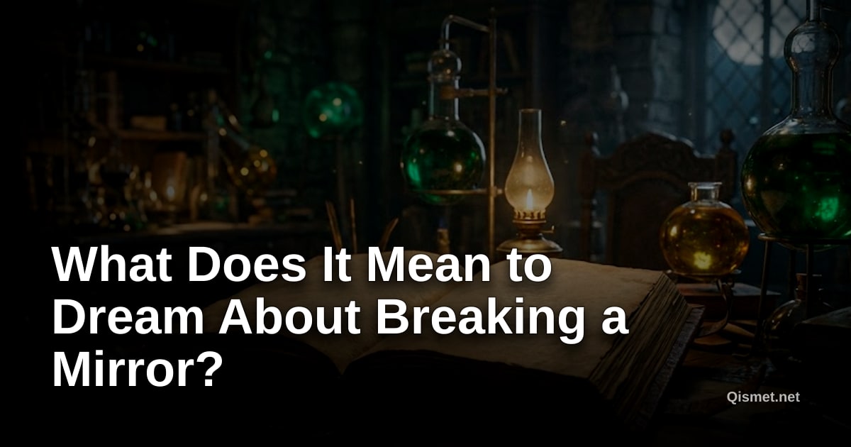 What Does It Mean to Dream About Breaking a Mirror?