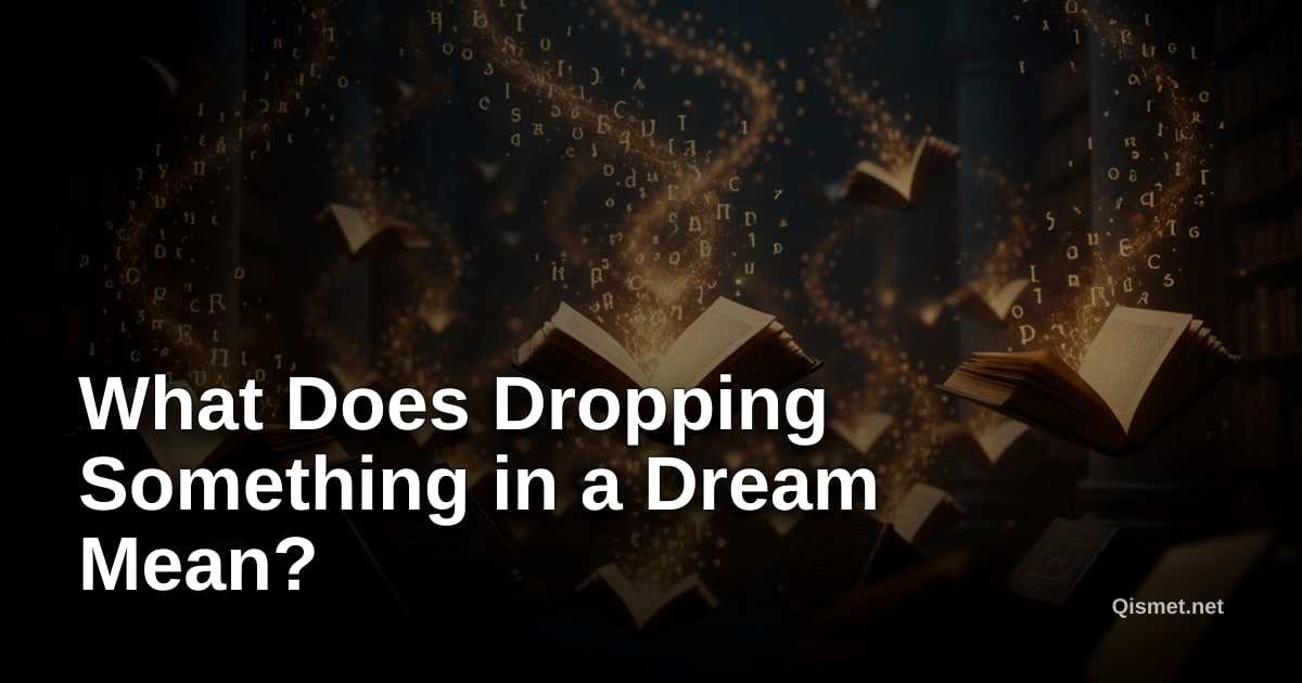 What Does Dropping Something in a Dream Mean?