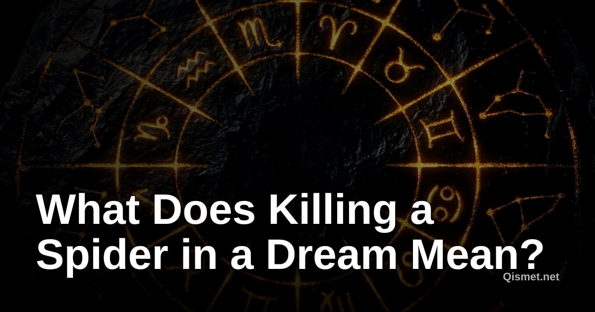 What Does Killing a Spider in a Dream Mean?