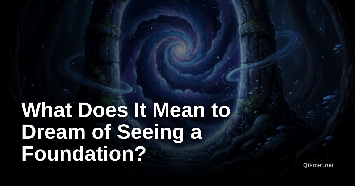 What Does It Mean to Dream of Seeing a Foundation?