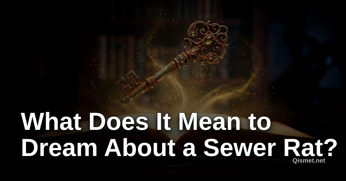 What Does It Mean to Dream About a Sewer Rat?
