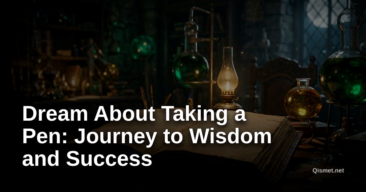 Dream About Taking a Pen: Journey to Wisdom and Success