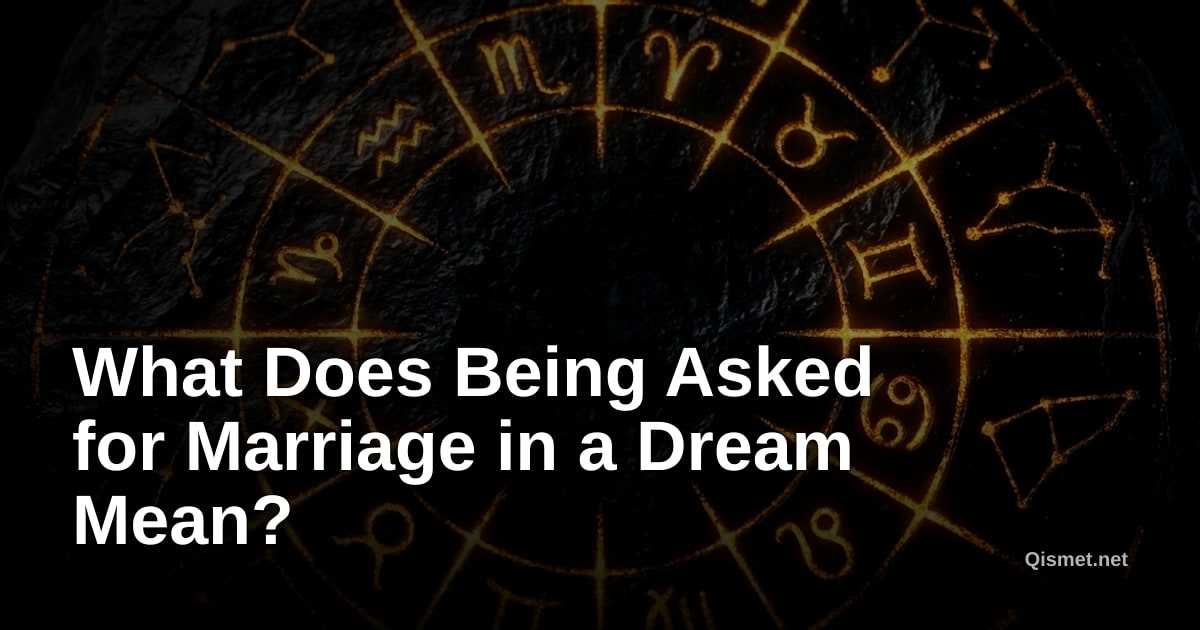 What Does Being Asked for Marriage in a Dream Mean?