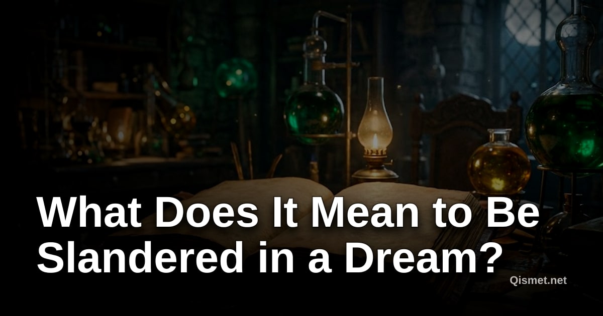 What Does It Mean to Be Slandered in a Dream?