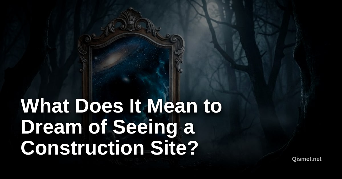 What Does It Mean to Dream of Seeing a Construction Site?
