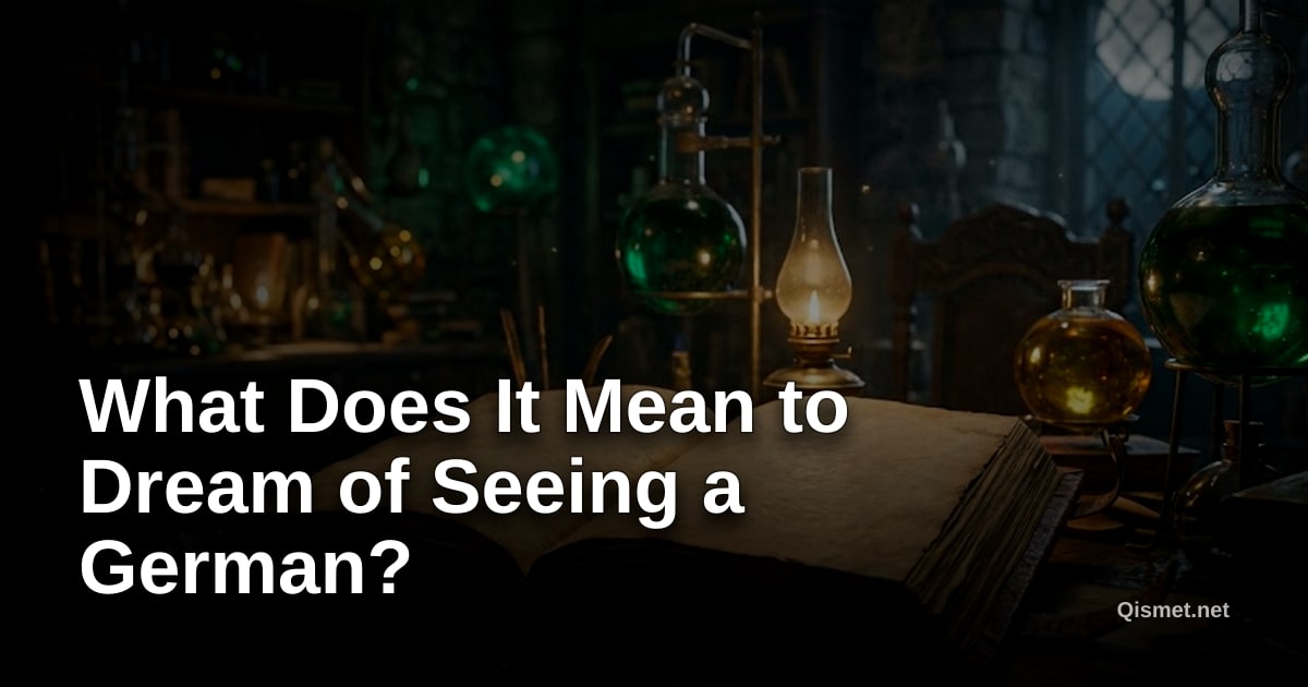 What Does It Mean to Dream of Seeing a German?