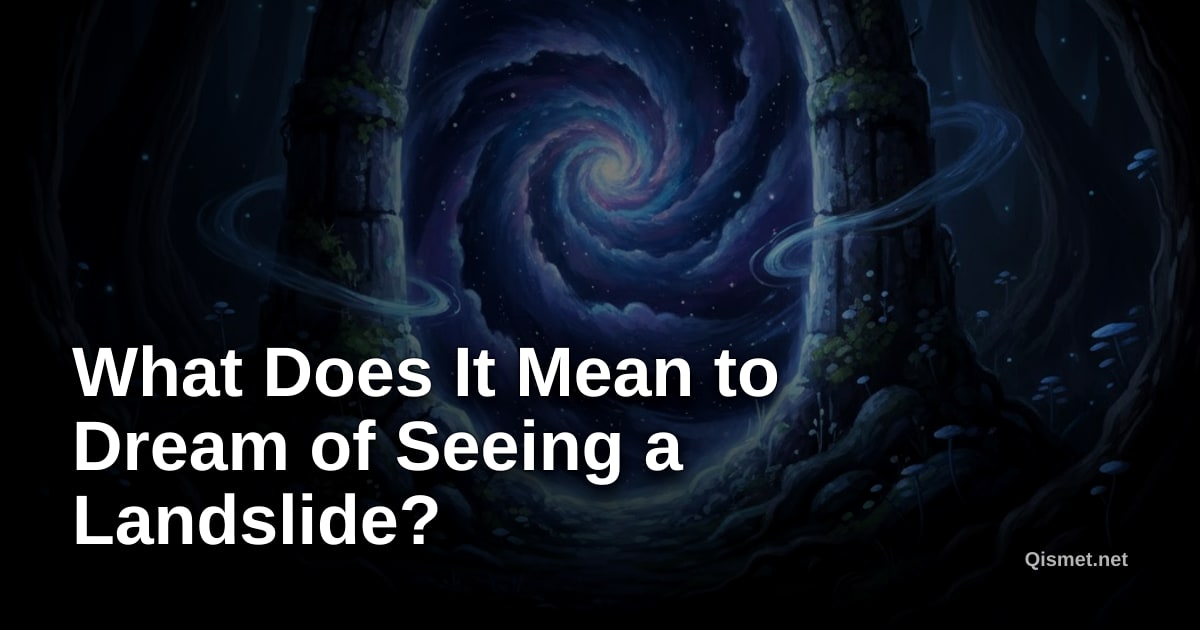 What Does It Mean to Dream of Seeing a Landslide?