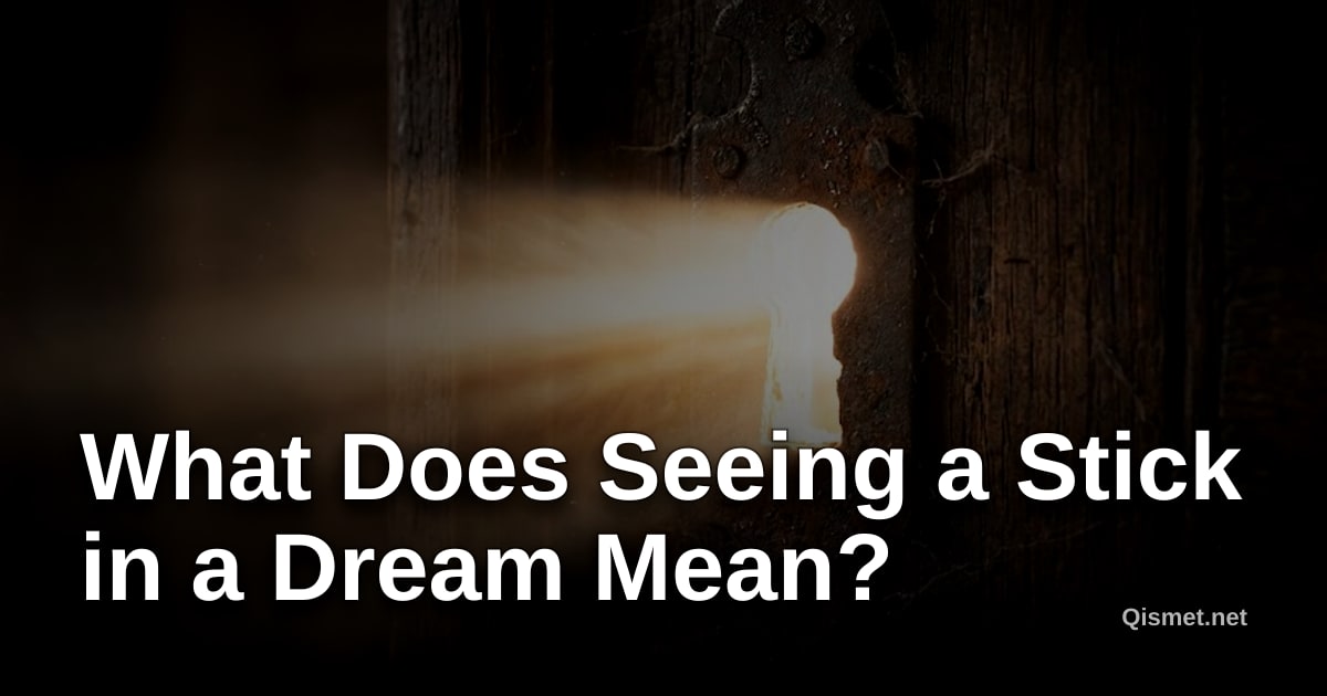 What Does Seeing a Stick in a Dream Mean?