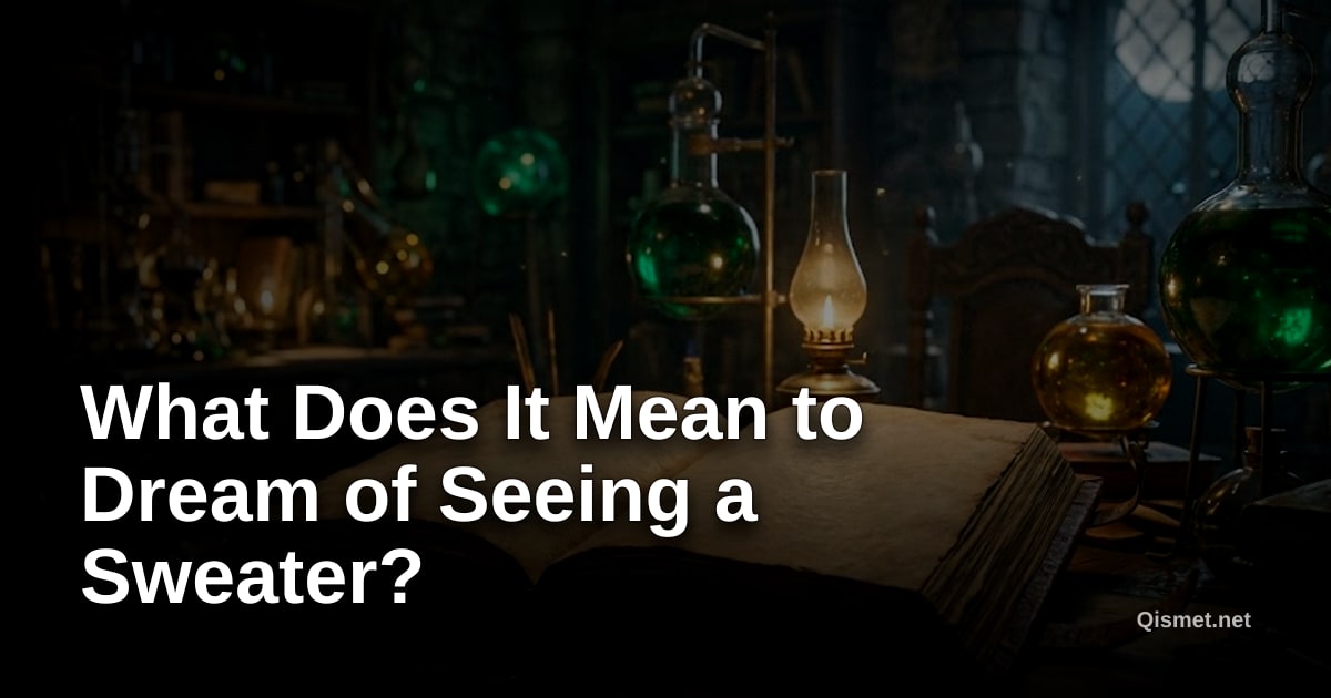 What Does It Mean to Dream of Seeing a Sweater?