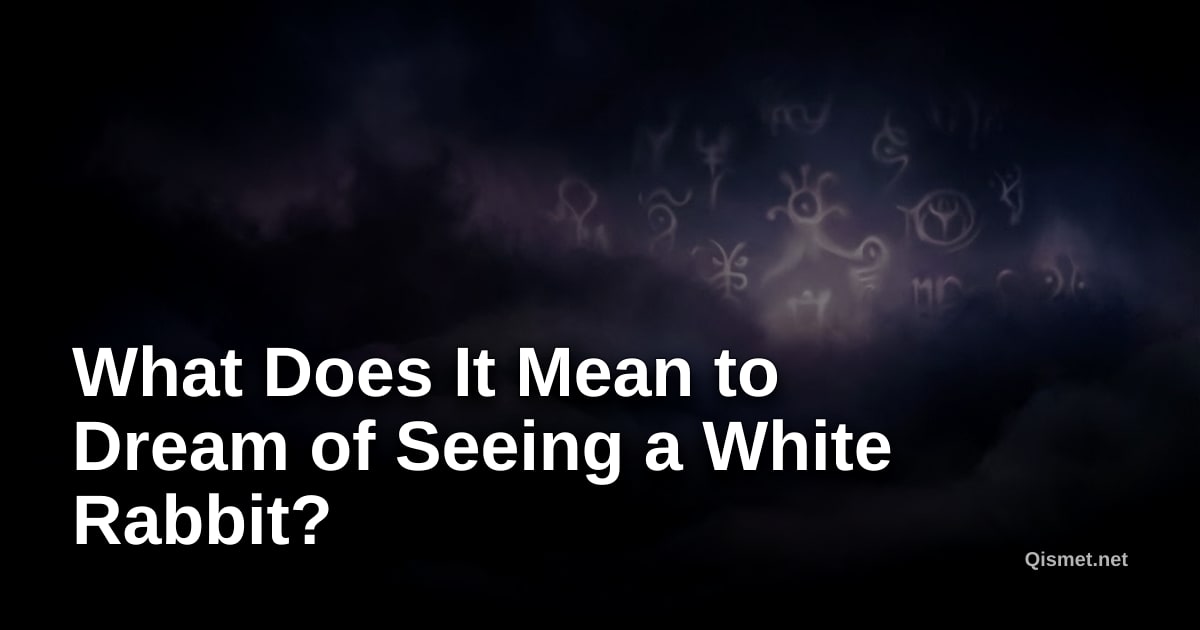 What Does It Mean to Dream of Seeing a White Rabbit?