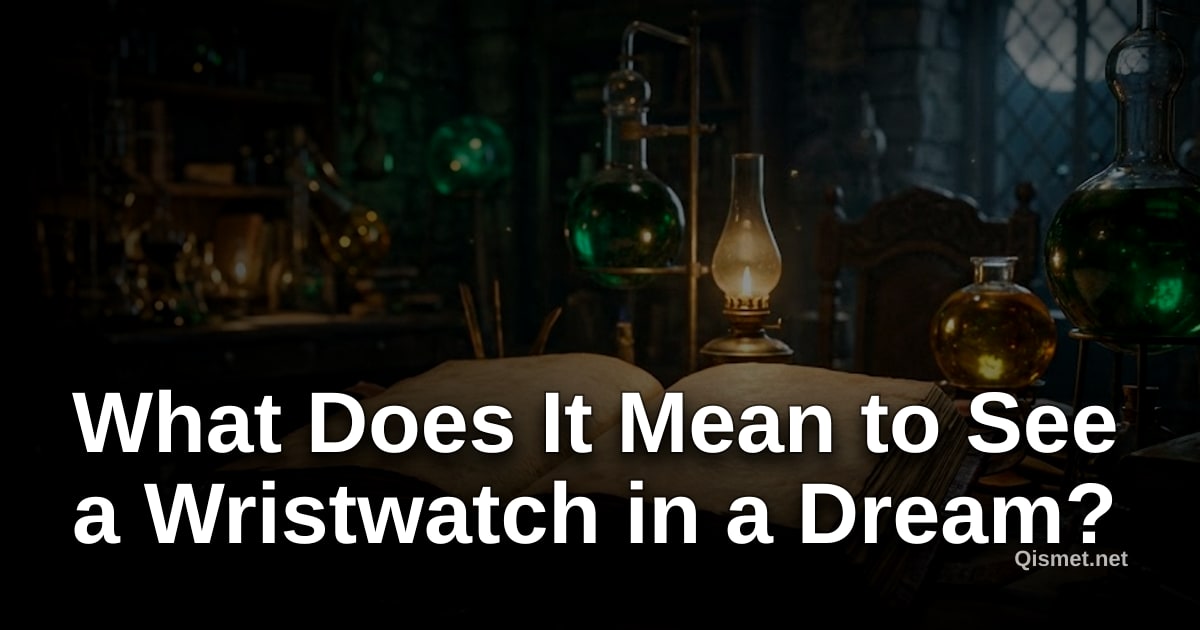 What Does It Mean to See a Wristwatch in a Dream?