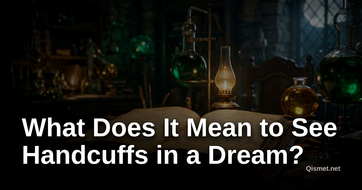 What Does It Mean to See Handcuffs in a Dream?