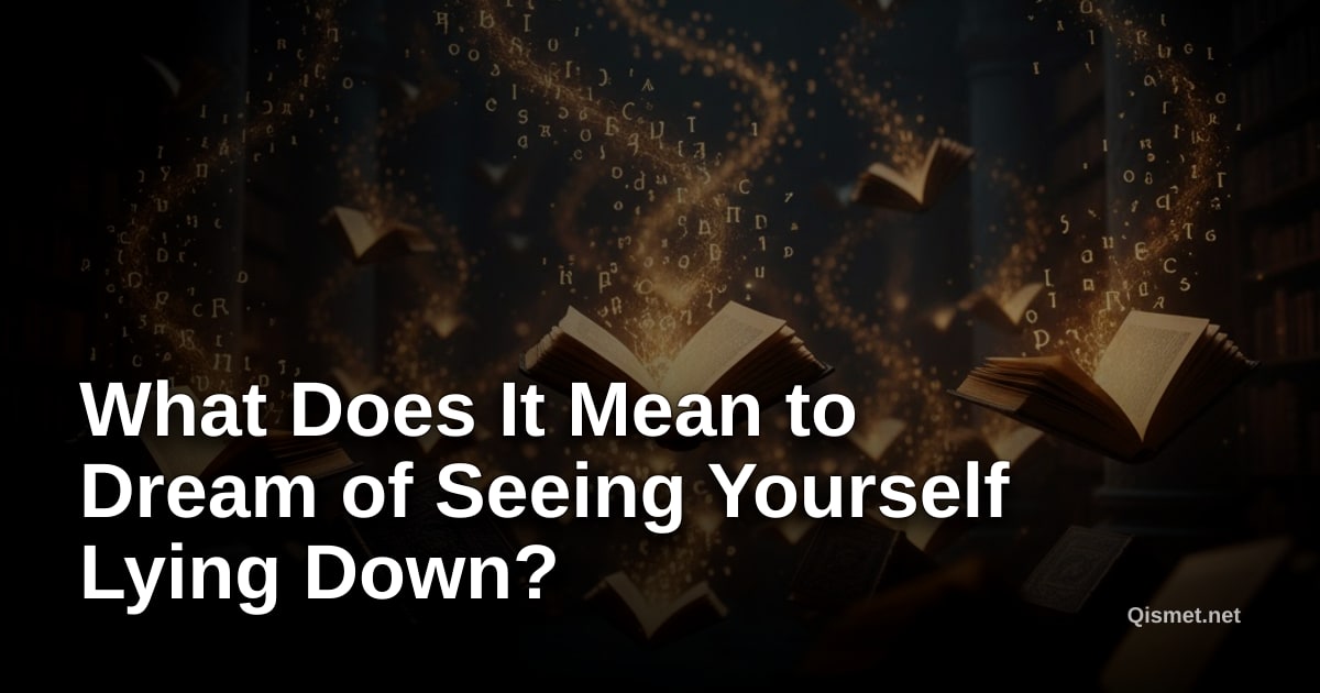 What Does It Mean to Dream of Seeing Yourself Lying Down?