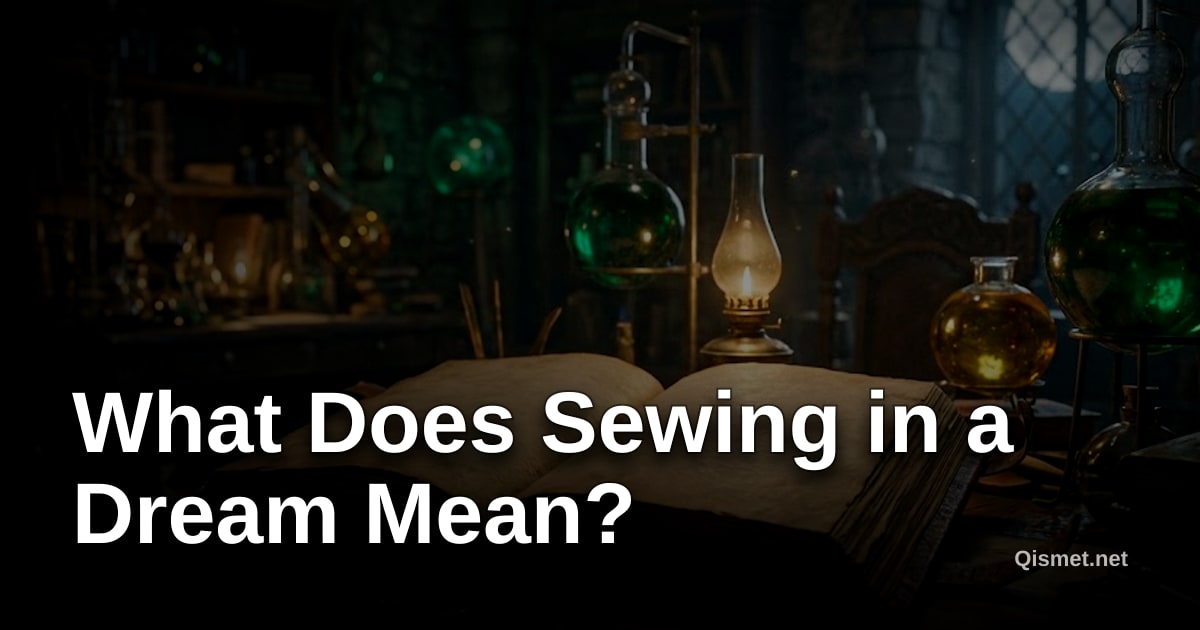 What Does Sewing in a Dream Mean?