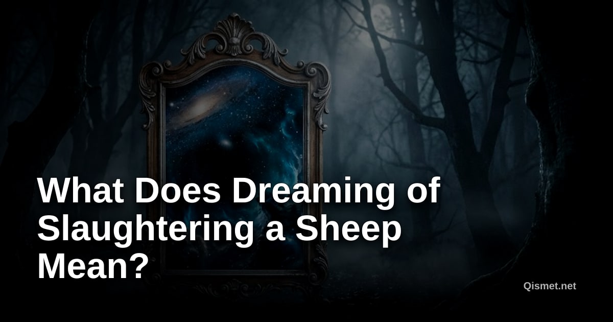 What Does Dreaming of Slaughtering a Sheep Mean?