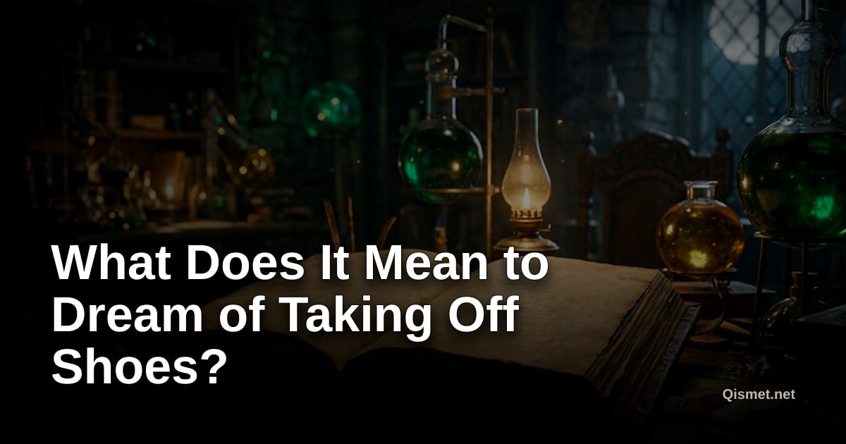 What Does It Mean to Dream of Taking Off Shoes?