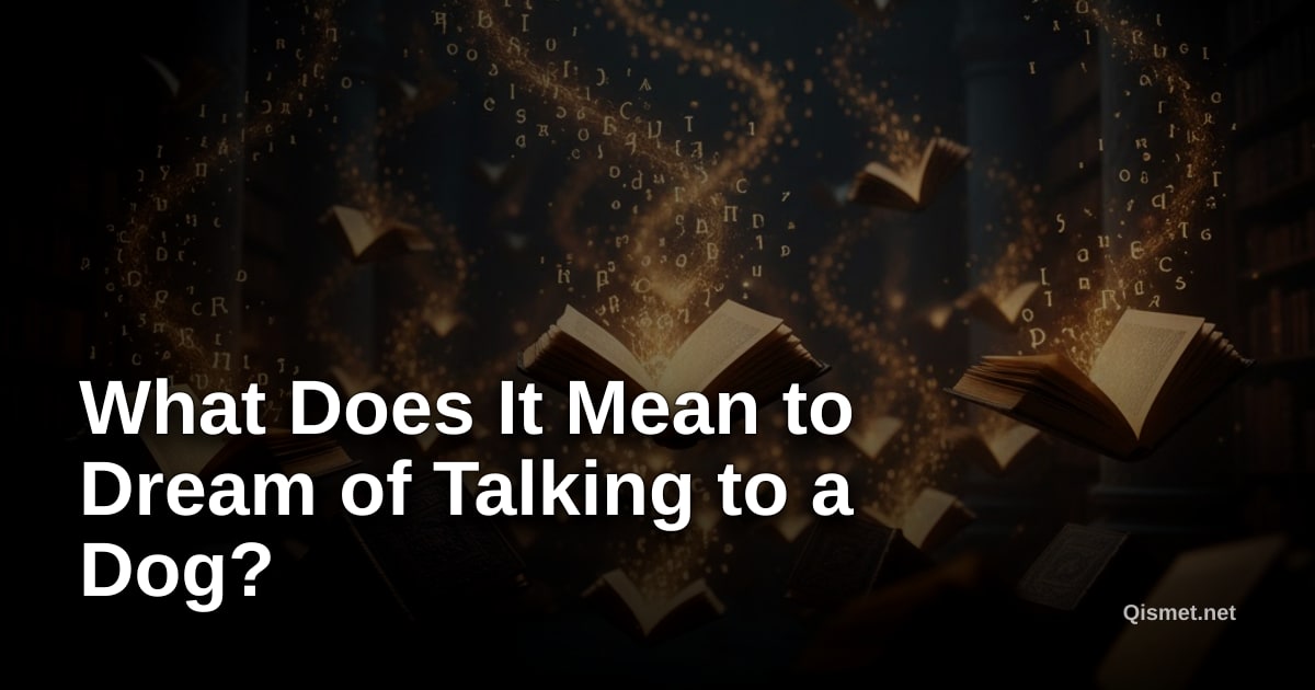 What Does It Mean to Dream of Talking to a Dog?