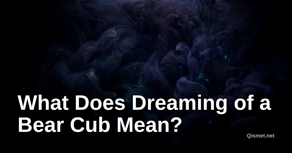 What Does Dreaming of a Bear Cub Mean?