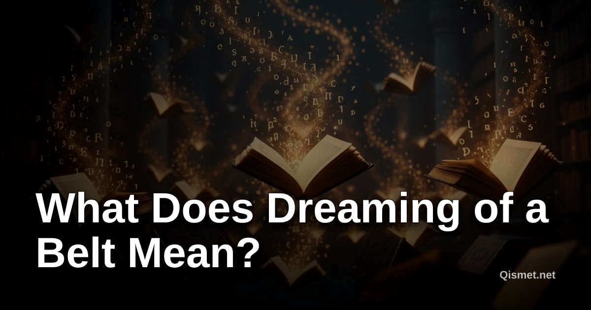 What Does Dreaming of a Belt Mean?