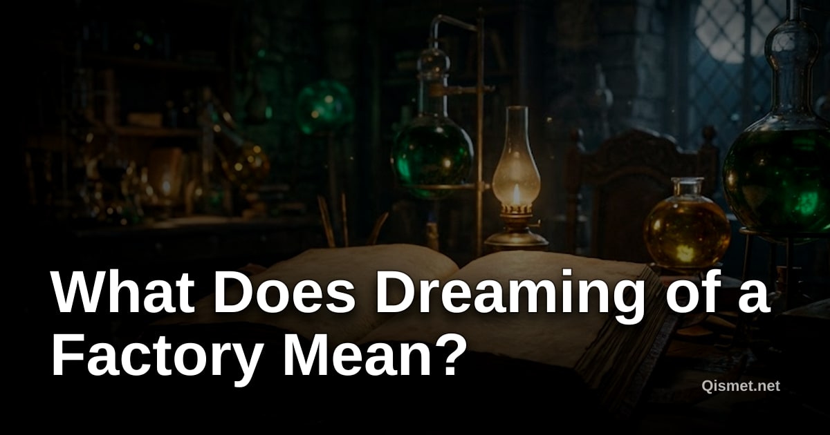 What Does Dreaming of a Factory Mean?
