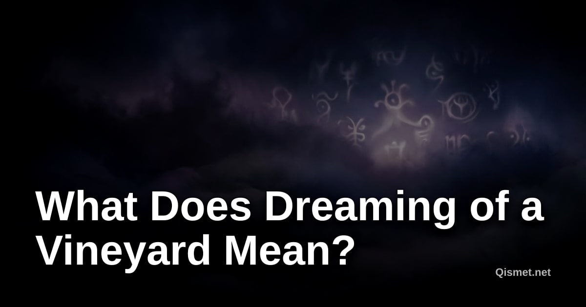 What Does Dreaming of a Vineyard Mean?