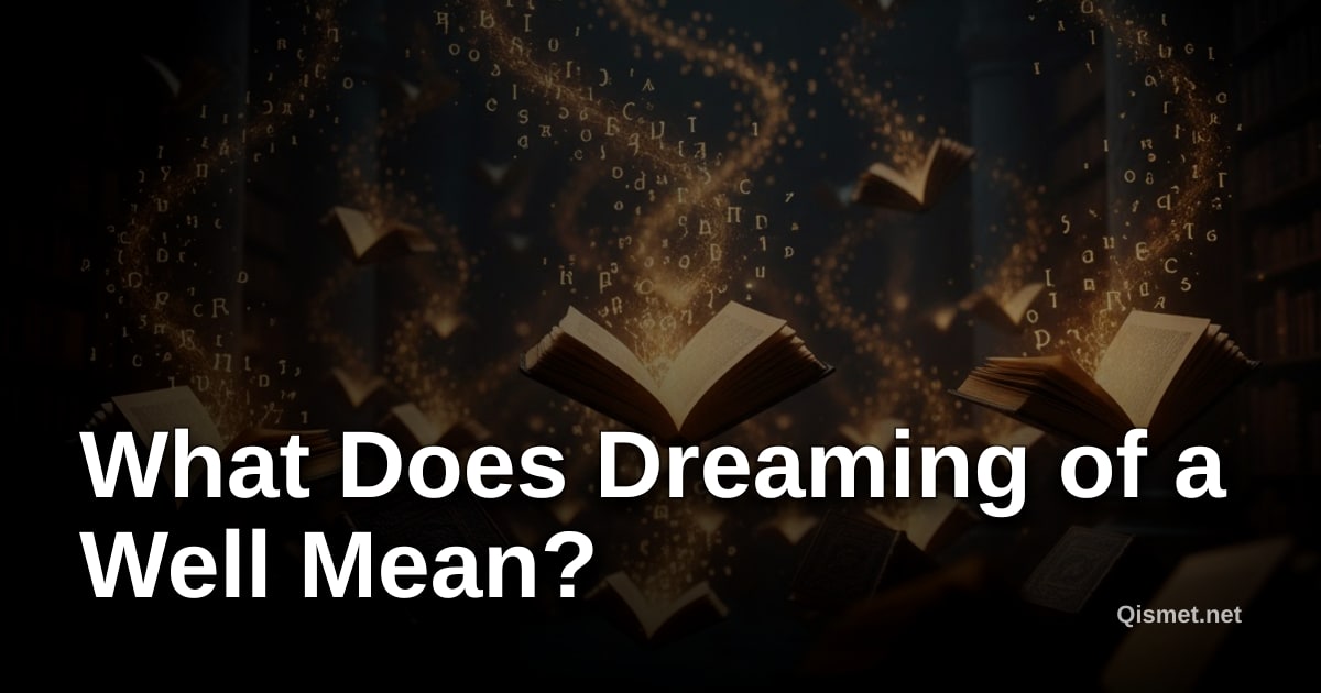 What Does Dreaming of a Well Mean?