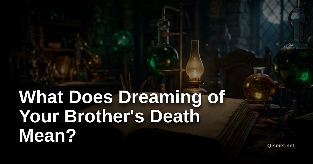 What Does Dreaming of Your Brother's Death Mean?