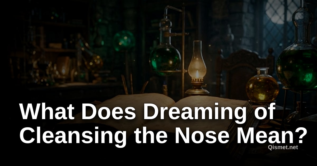 What Does Dreaming of Cleansing the Nose Mean?