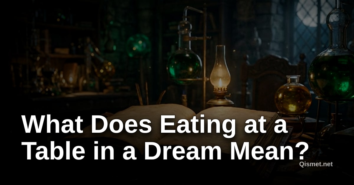 What Does Eating at a Table in a Dream Mean?