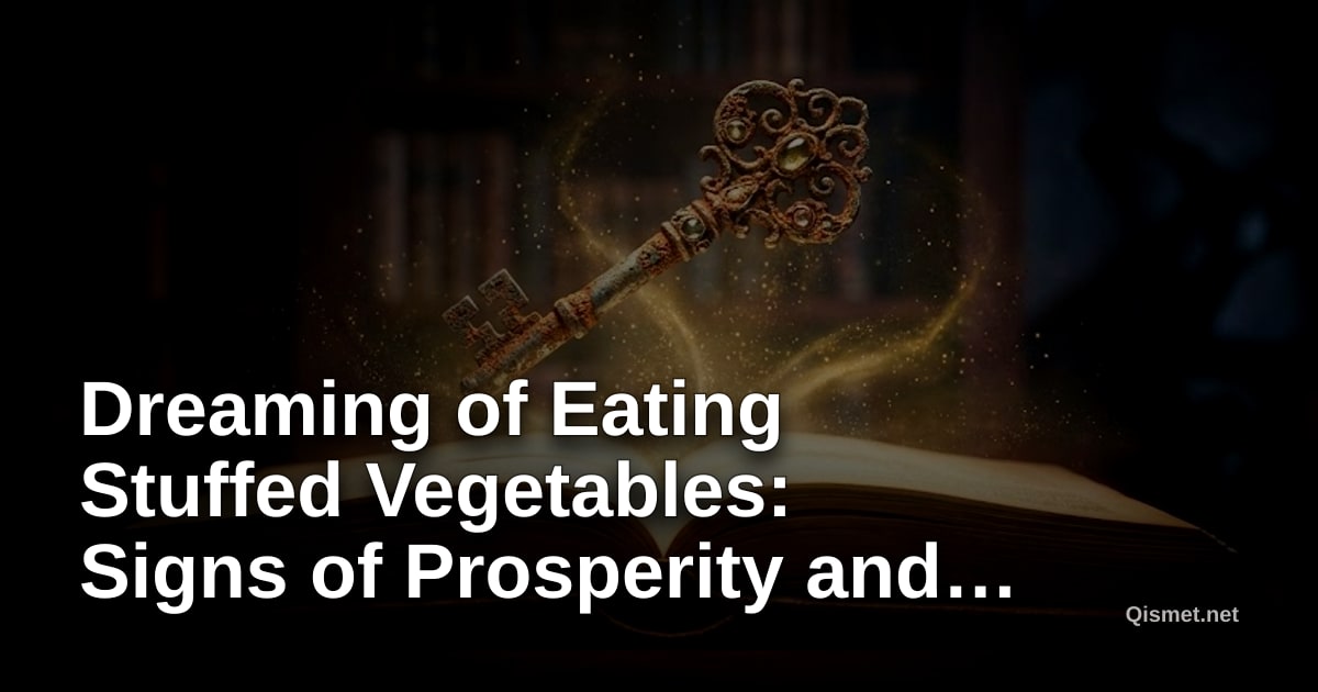 Dreaming of Eating Stuffed Vegetables: Signs of Prosperity and Abundance