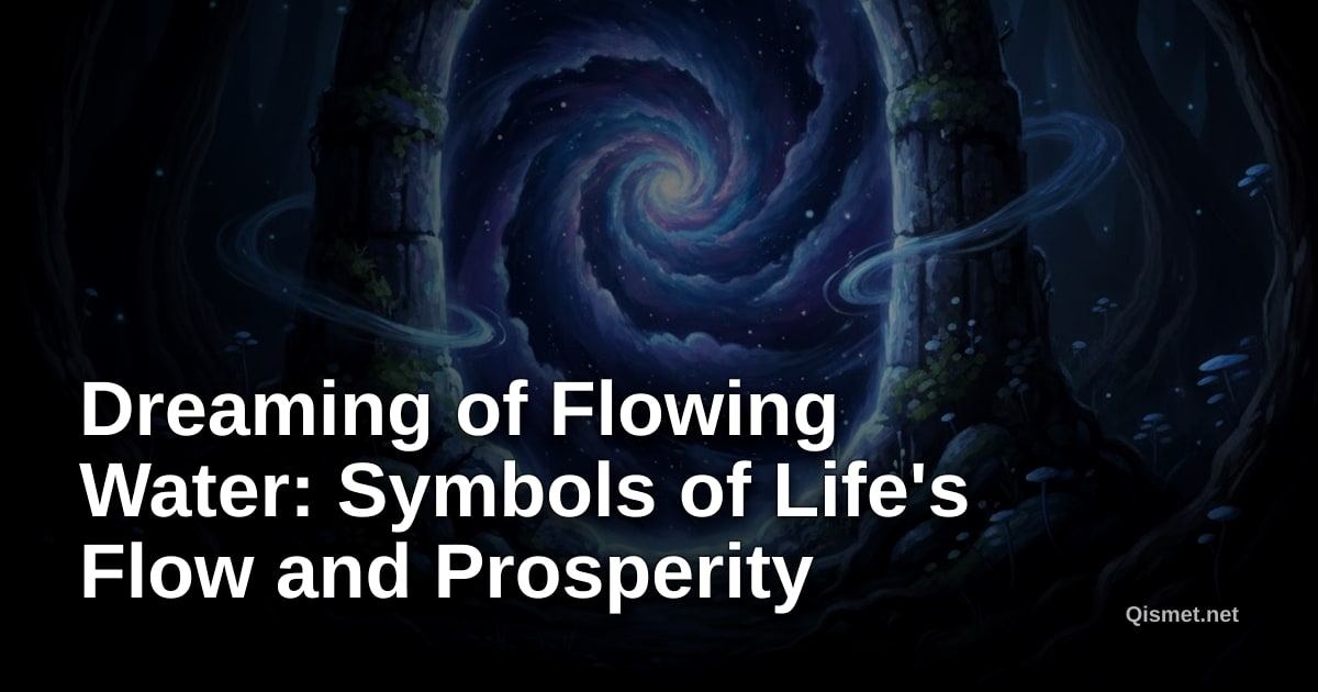 Dreaming of Flowing Water: Symbols of Life's Flow and Prosperity