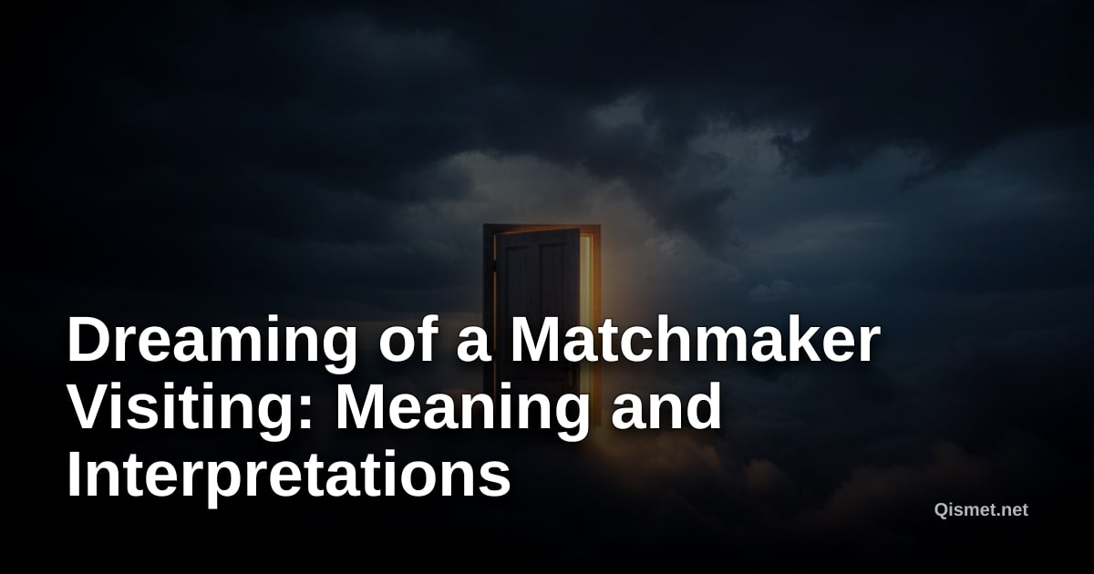 Dreaming of a Matchmaker Visiting: Meaning and Interpretations