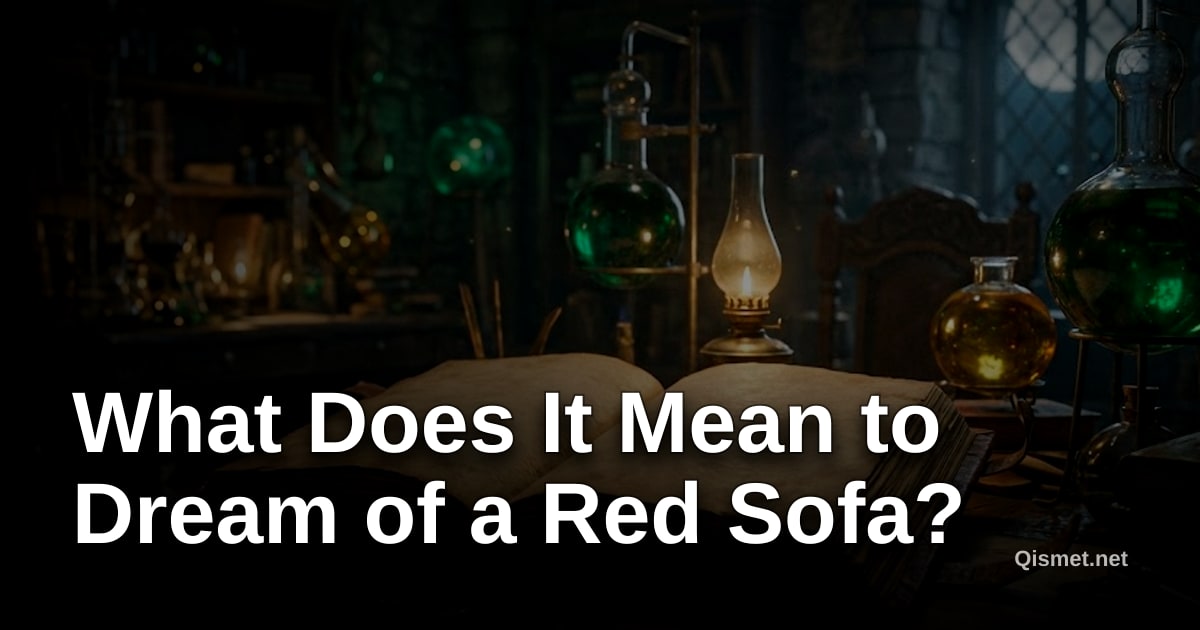 What Does It Mean to Dream of a Red Sofa?