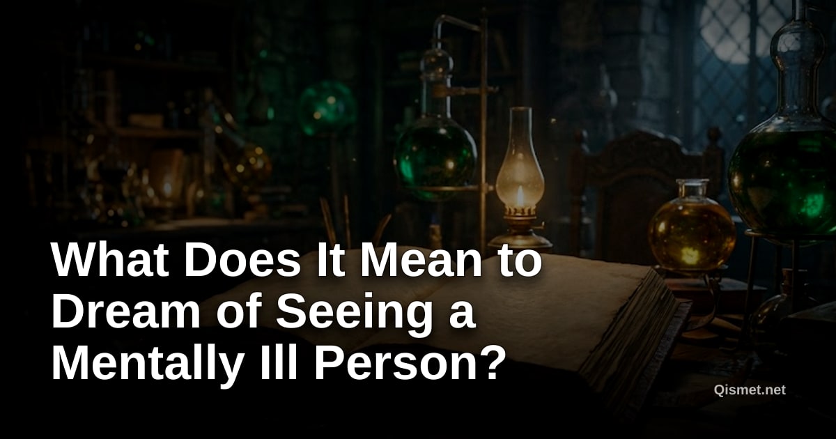 What Does It Mean to Dream of Seeing a Mentally Ill Person?
