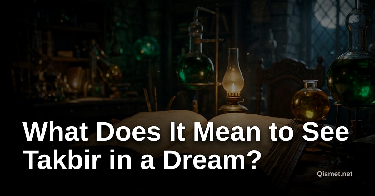 What Does It Mean to See Takbir in a Dream?