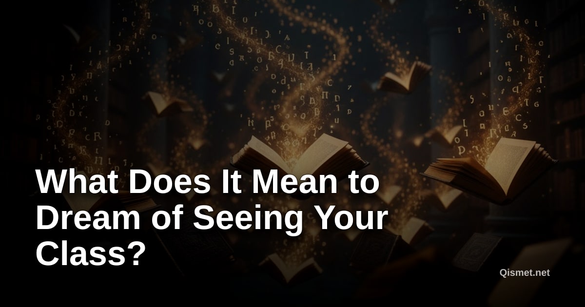 What Does It Mean to Dream of Seeing Your Class?