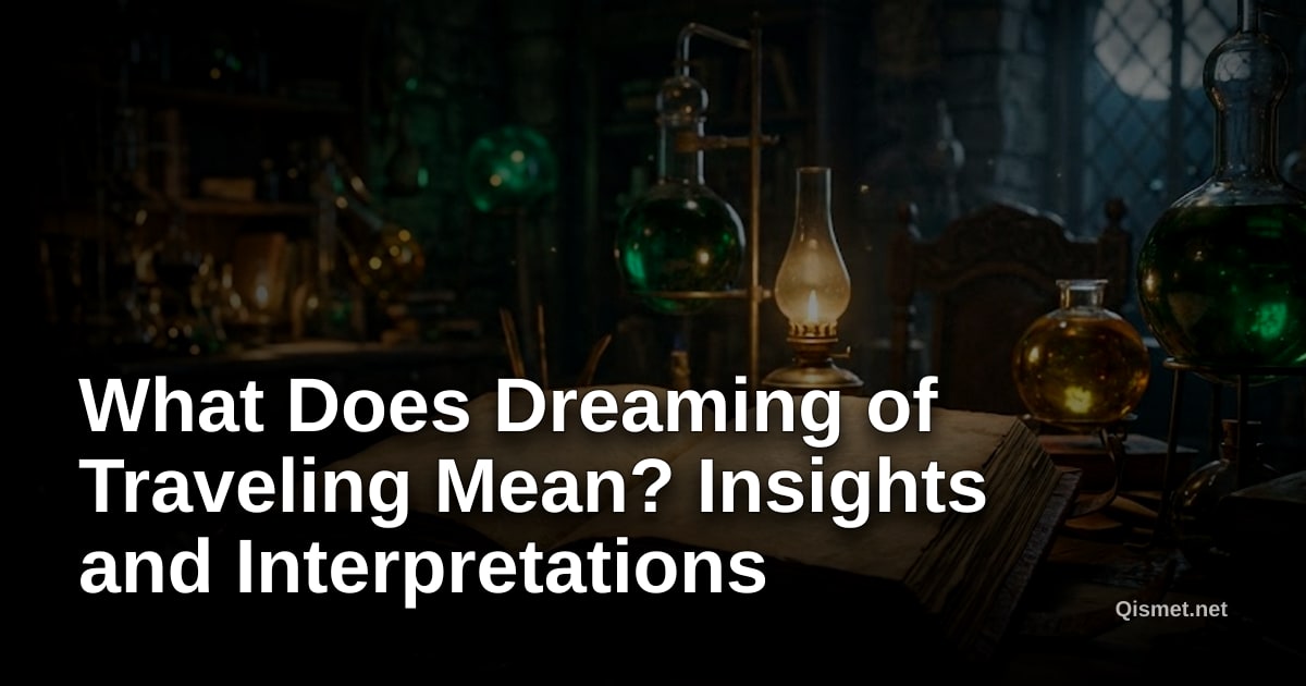 What Does Dreaming of Traveling Mean? Insights and Interpretations
