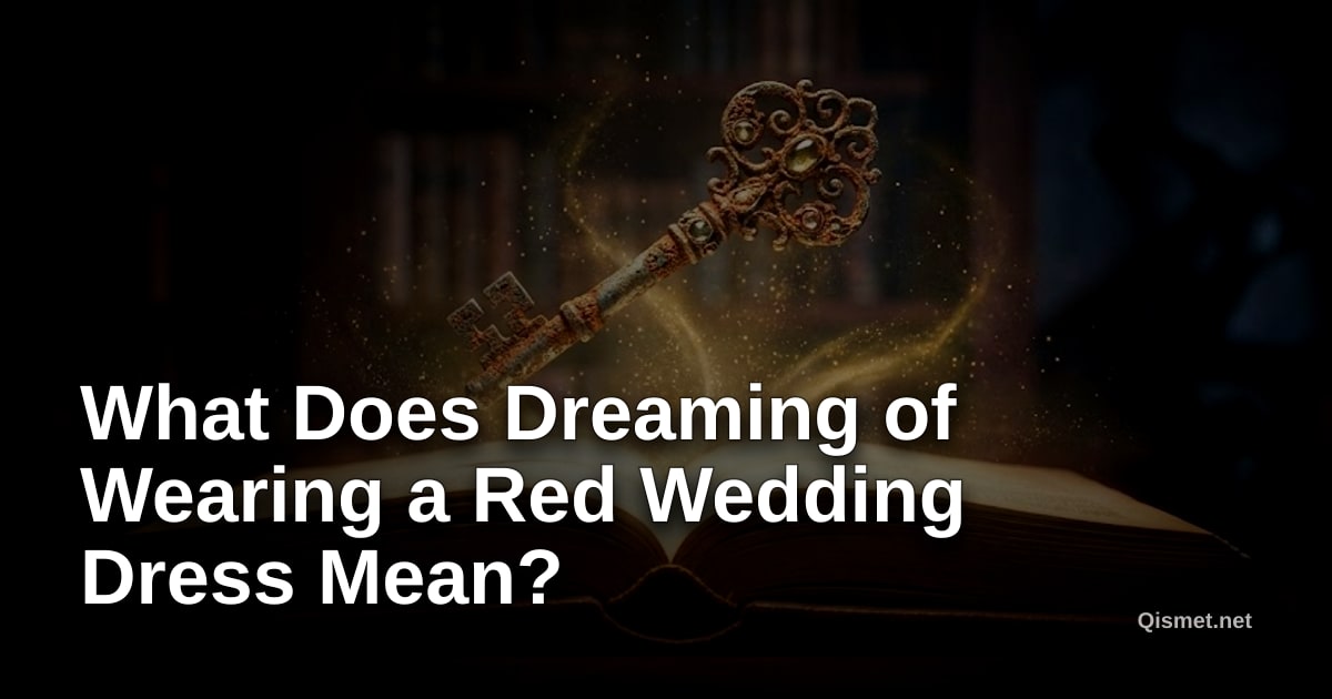 What Does Dreaming of Wearing a Red Wedding Dress Mean?