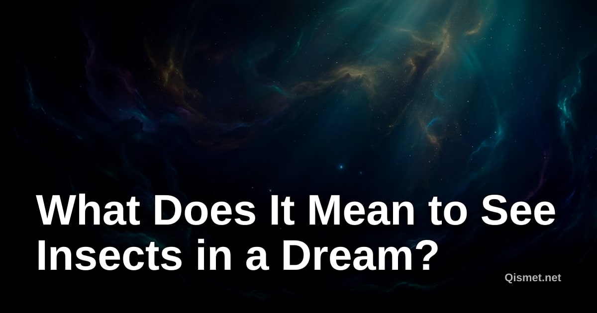 What Does It Mean to See Insects in a Dream?