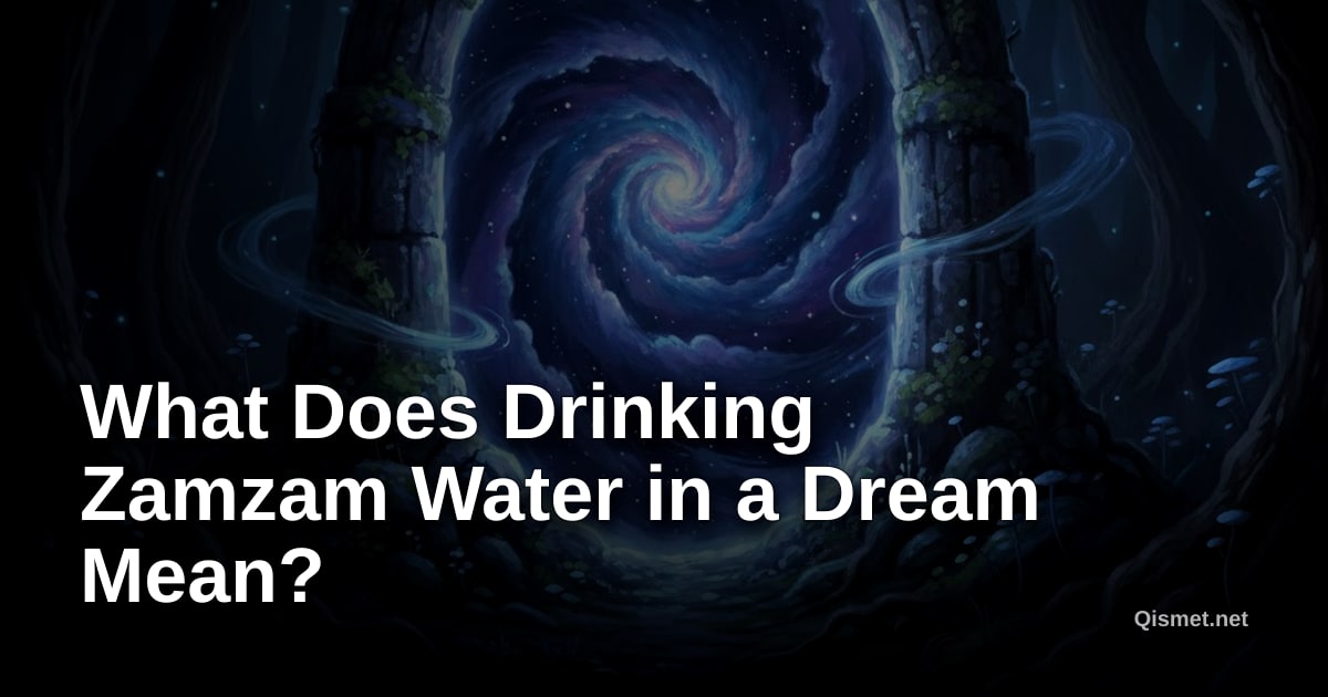 What Does Drinking Zamzam Water in a Dream Mean?