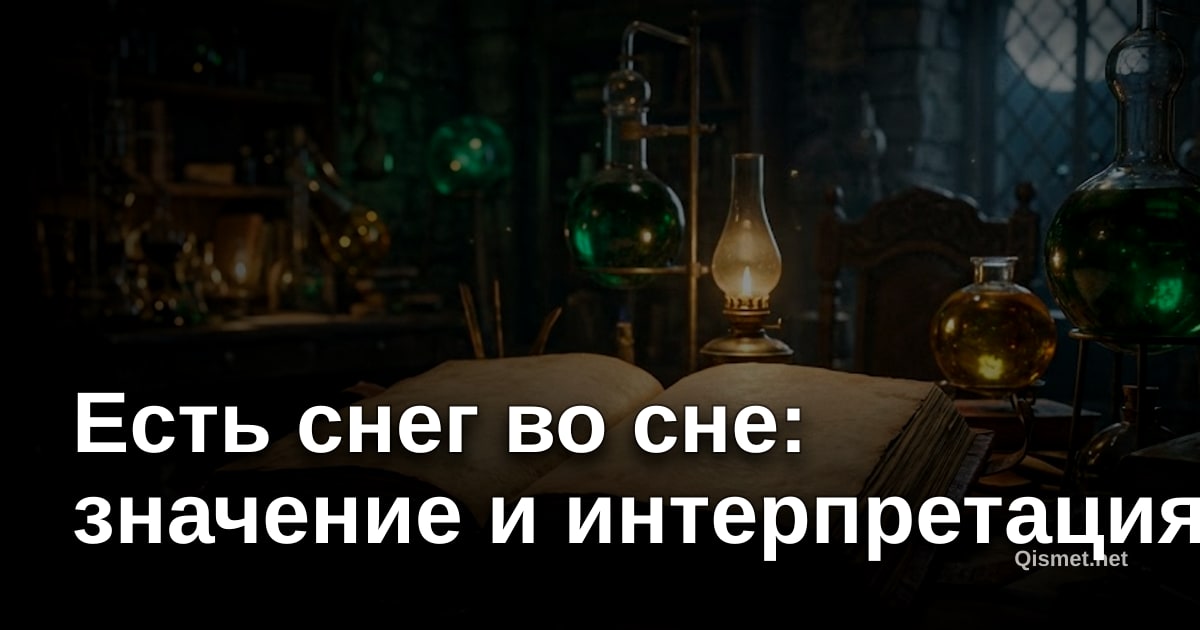 Есть снег во сне: значение и интерпретация