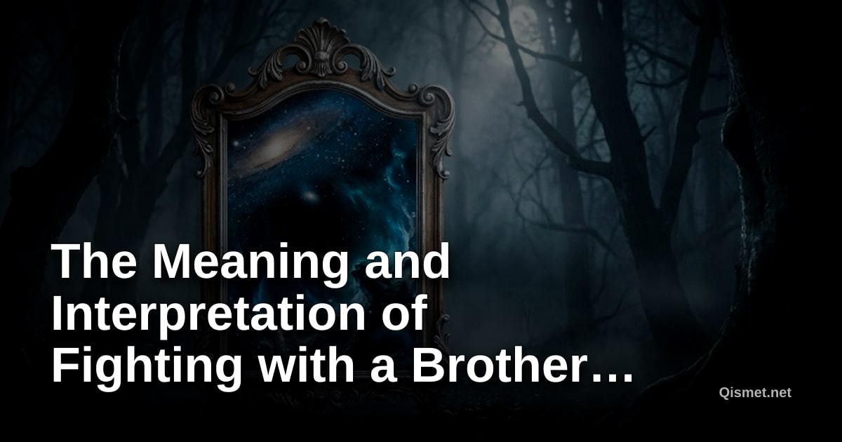 The Meaning and Interpretation of Fighting with a Brother in a Dream