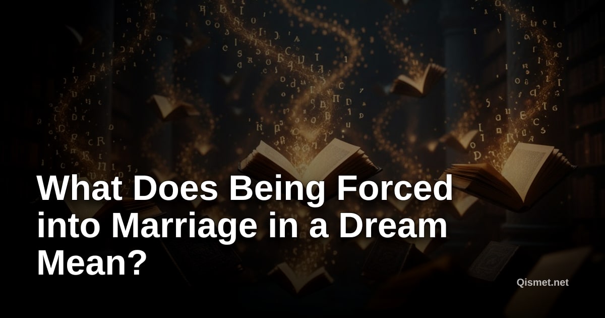 What Does Being Forced into Marriage in a Dream Mean?