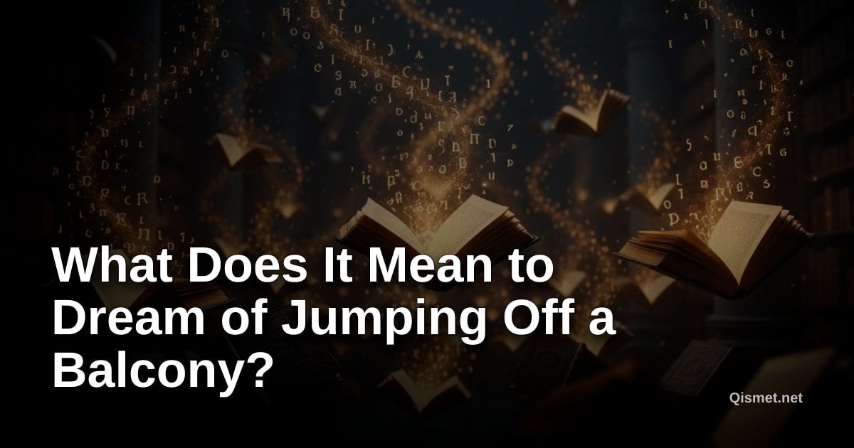 What Does It Mean to Dream of Jumping Off a Balcony?